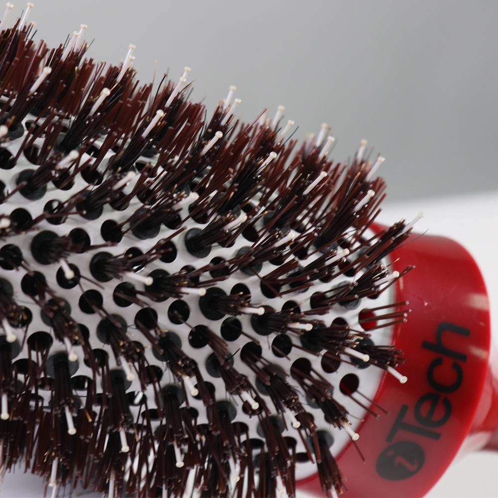 Boar & Nylon Bristle w/ Magnetic Therapy Handle, 6 Sizes Available