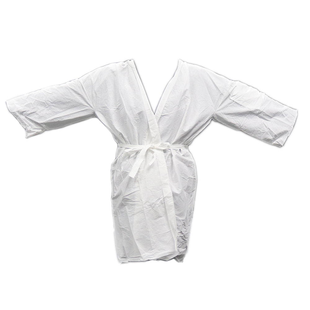 Disposable Wrap Around Gown (White) : PPE Goods from Hair Art