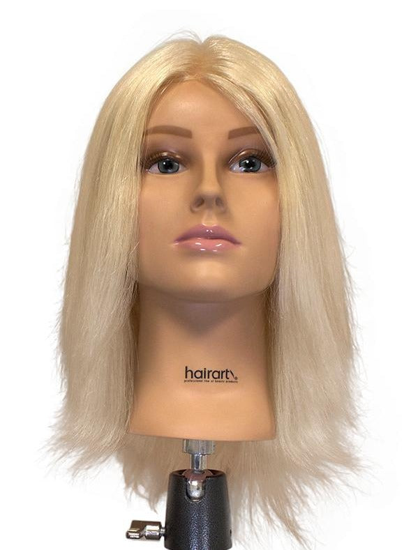 Hairart Cosmetology Mannequin Head (Tessa #4224) 100% Human Hair 24 Length w/Shoulder Platform