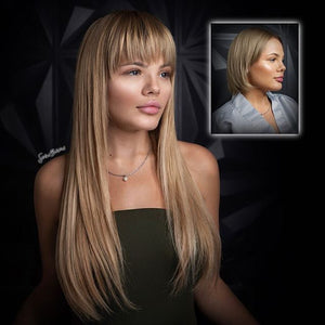 Clip-in 100% Human Hair Extensions: 18" - 20" (Remy)
