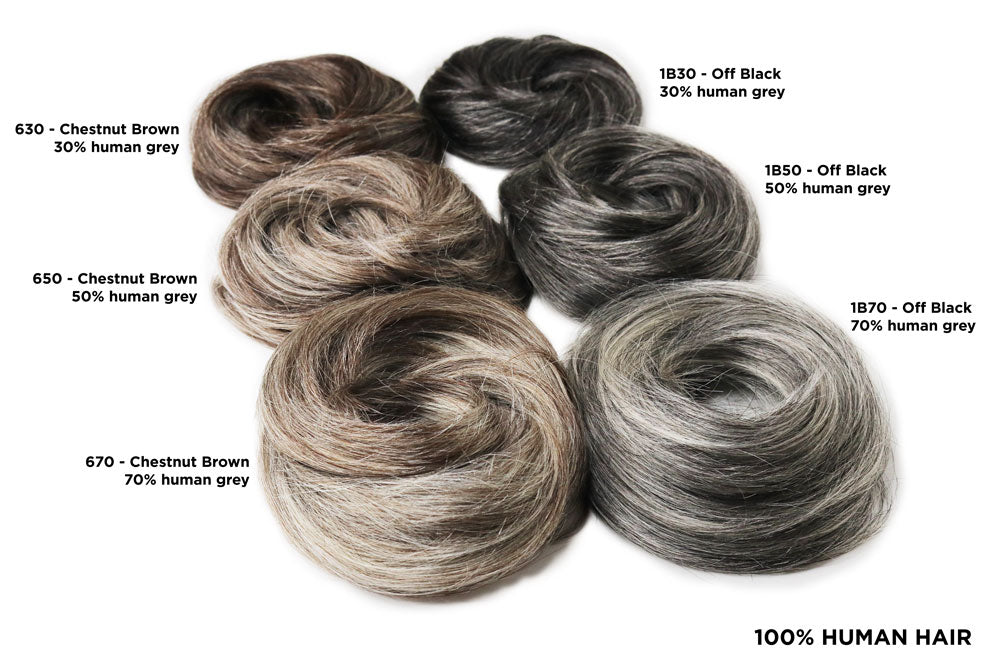 Hairart Hair Wrap 8" - Elegant Gray Shades