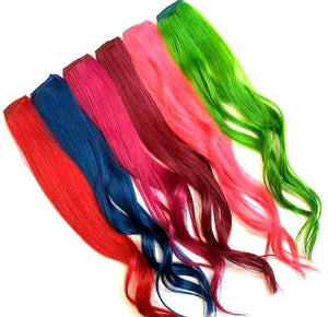 Clip-in 100% Human Hair Extensions: 2 pc. 16"