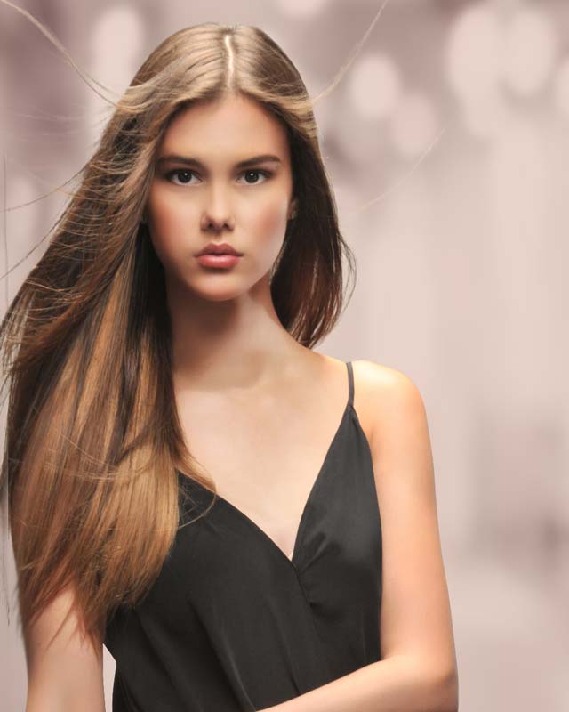 14 Inch Clip-in Hair Extensions. Made of 100% Human Hair. Available in 24 different colors.