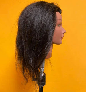 Yolanda  [Textured  80% Human Hair, 10% Synthetic Hair, 10% Horse Hair Mannequin]