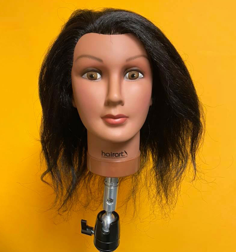Yolanda  [Textured  80% Human Hair, 10% Synthetic Hair, 10% Horse Hair Mannequin]